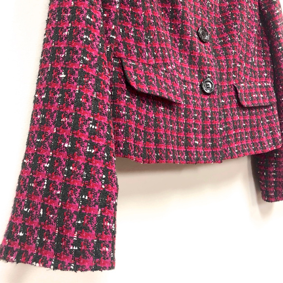 Ann Taylor Blazer - Petites Red and Pink - Picture 6 of 8